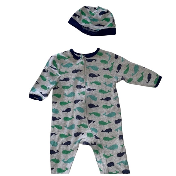 Little Me Other - Little Me Baby Boy Whale Pajamas (???)